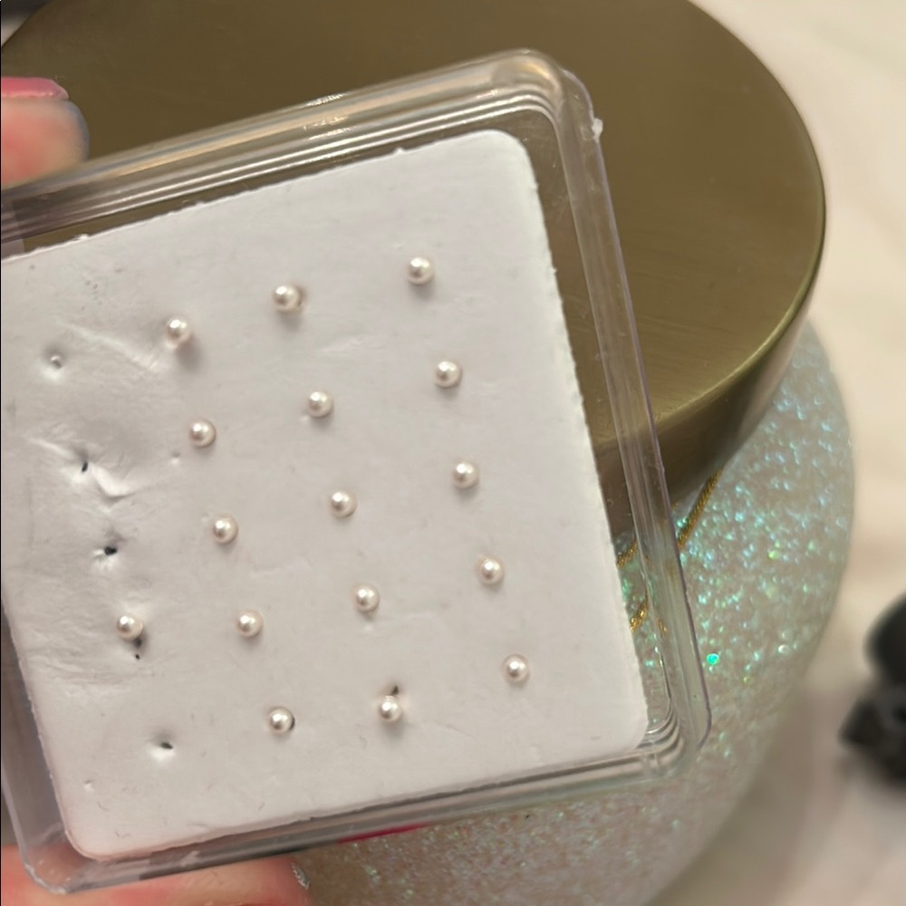 Nose stud body jewelry   Pearl Stud